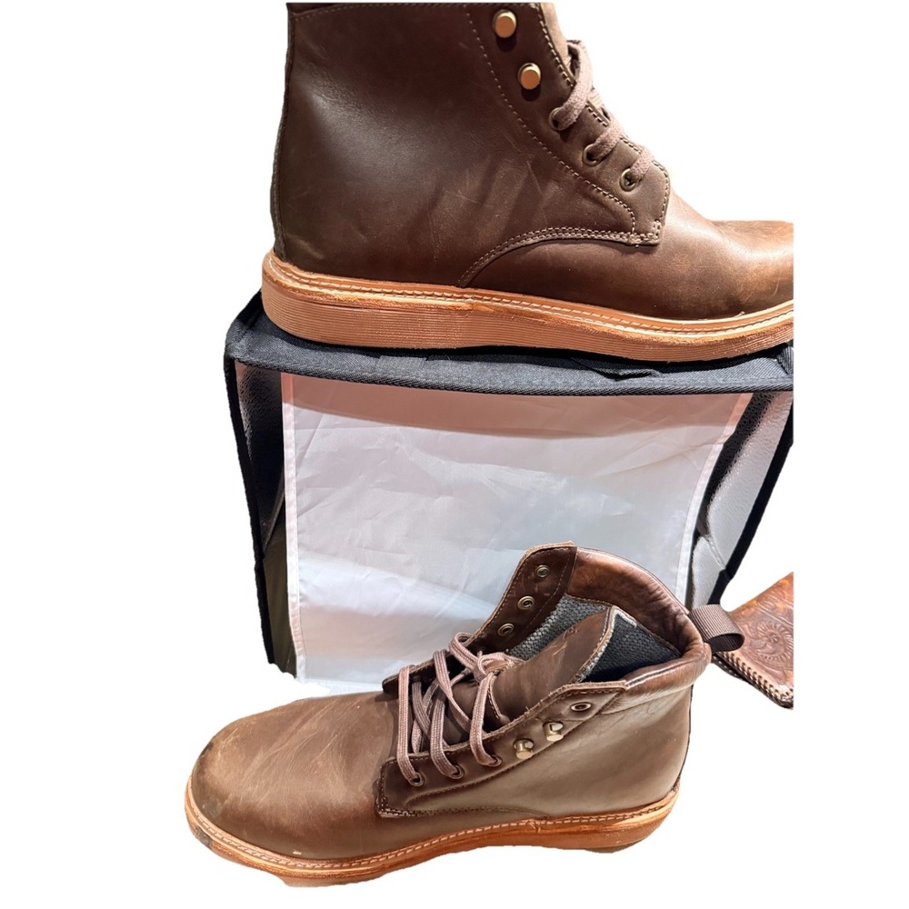 Olukai Kilakila Mens Chukka Waterproof Boots Size 12 Leather Dark Wood